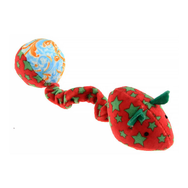 Topolino colorato con pallina gioco per gatti