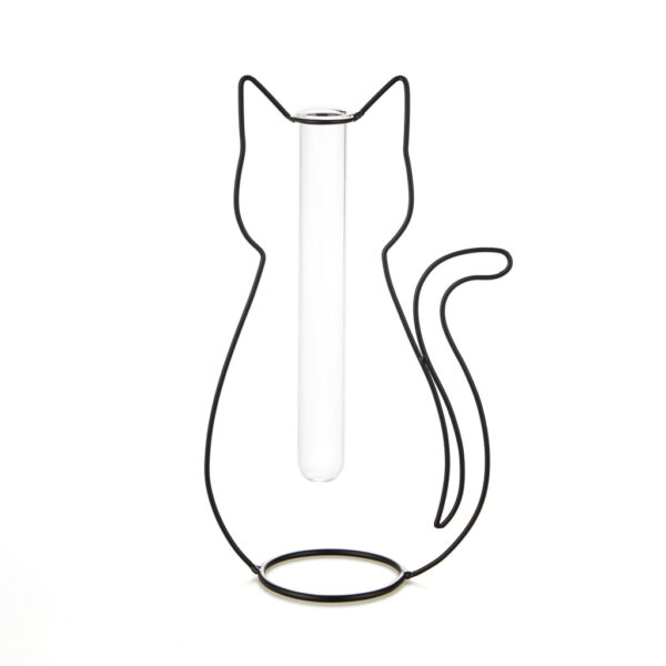 Vasetto da fiori silhouette di gatto, dettaglio