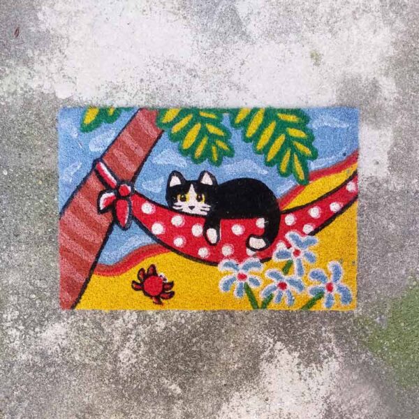 Zerbino gatto in spiaggia
